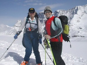 Wim and Nancy Ski Touring