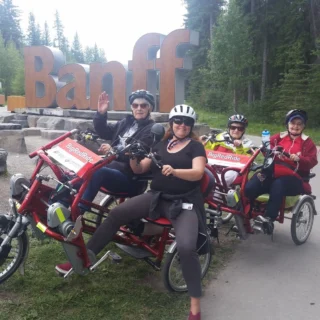 Banff's Big Red Ride kicked off on June 4 for the summer season. This four-person bike helps seniors and folks with mobility challenges enjoy a ride outside without the strain of excessive pedaling. Participants can pedal as much or as little as they'd like, enjoying a battery-assisted boost that helps them exercise in an accessible way. 

The Big Red Ride is resource that promotes fitness and community connection—share it with a friend or neighbour.

Photo: Big Red Ride, Facebook

#BikeMonth